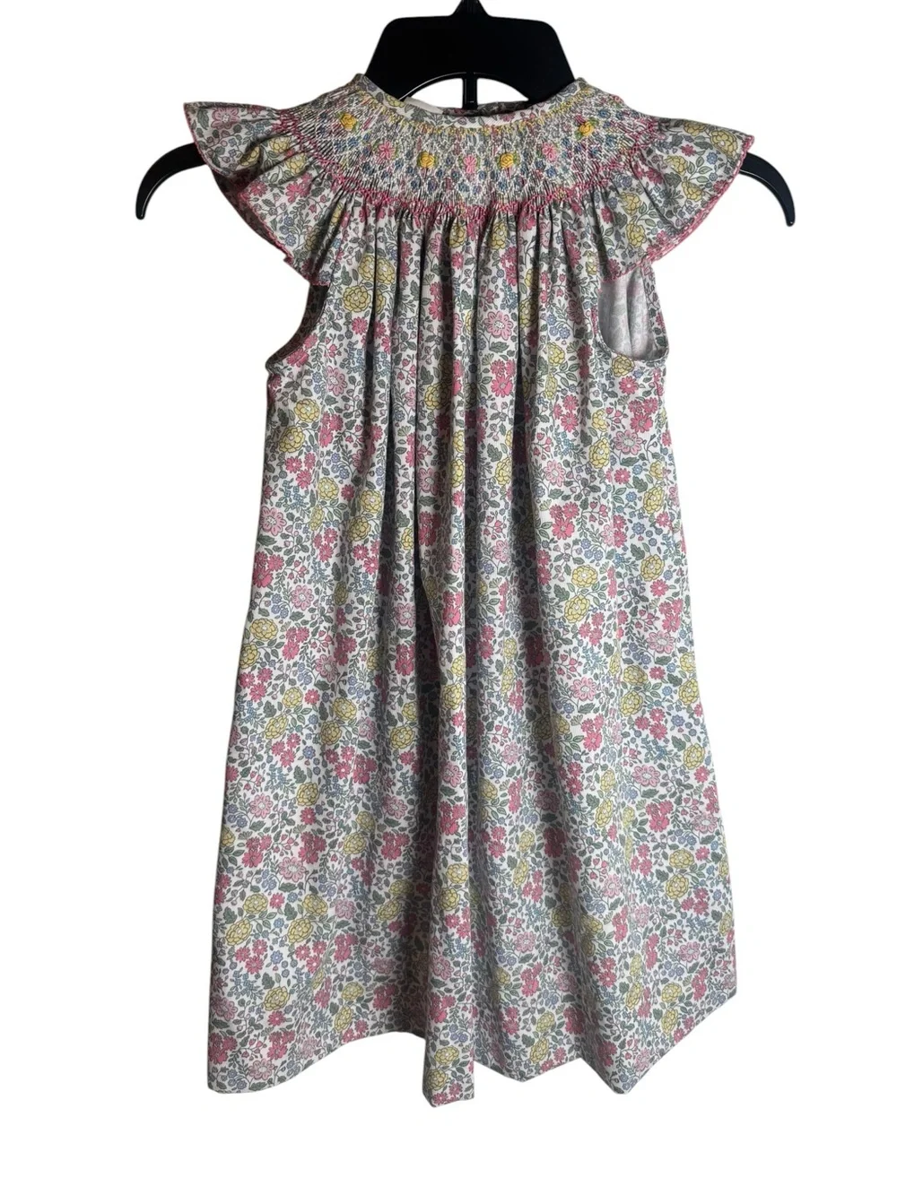 Ruth and Ralph Girls' Smocked Americana Dress in floral size 6